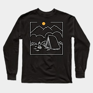 Camping sunrise Long Sleeve T-Shirt